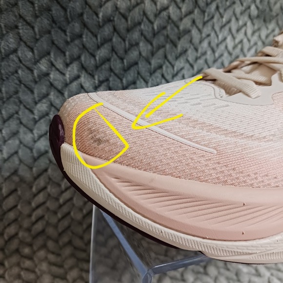 Hoka Skyflow Women's Running Shoes Rose Cream Size 8B Sample Not For Resale Rare - Picture 14 of 16